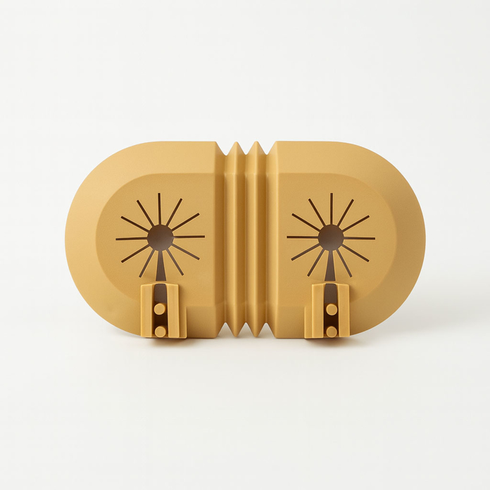 Slika Cevna rozetna dvodelna braon harmonika (125)